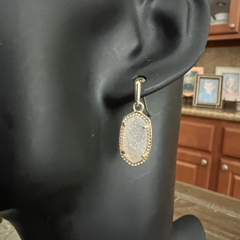 Kendra Scott Gold and Iridescent Necklace and Earrings Set - Picture 6 of 6